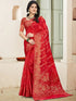 Deeva Sarees Red Silk Saree